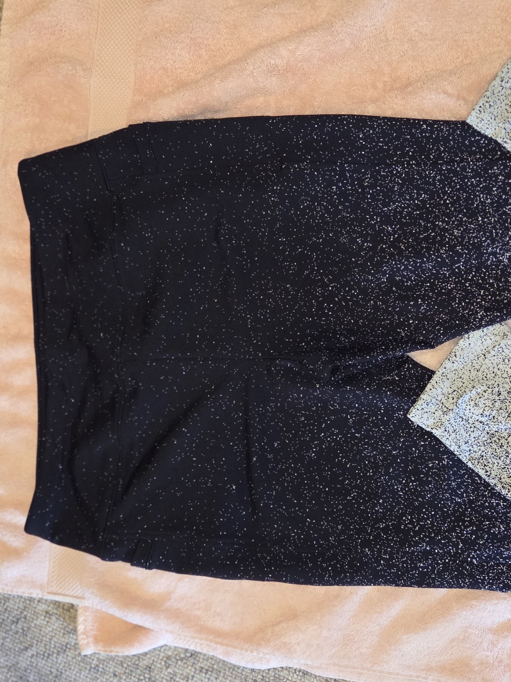 Talbots Black Leggings with Subtle Speckle
